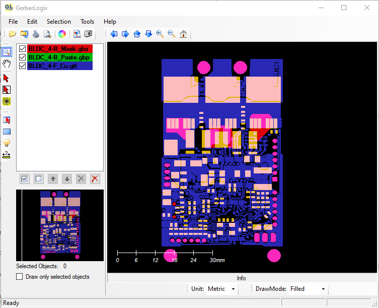 Free Gerber Viewer GerberLogix - for Gerber274x and Excellon data